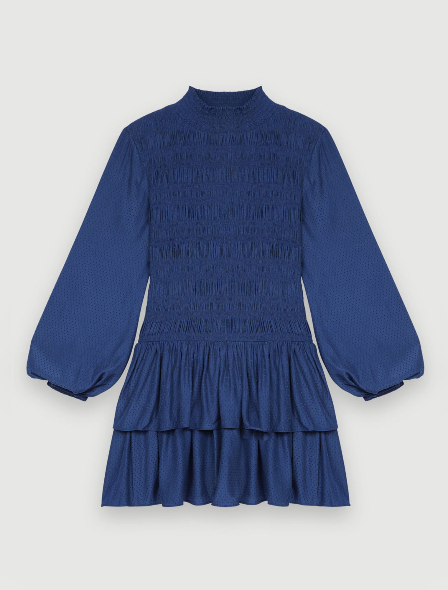 Vestido fruncido de satén