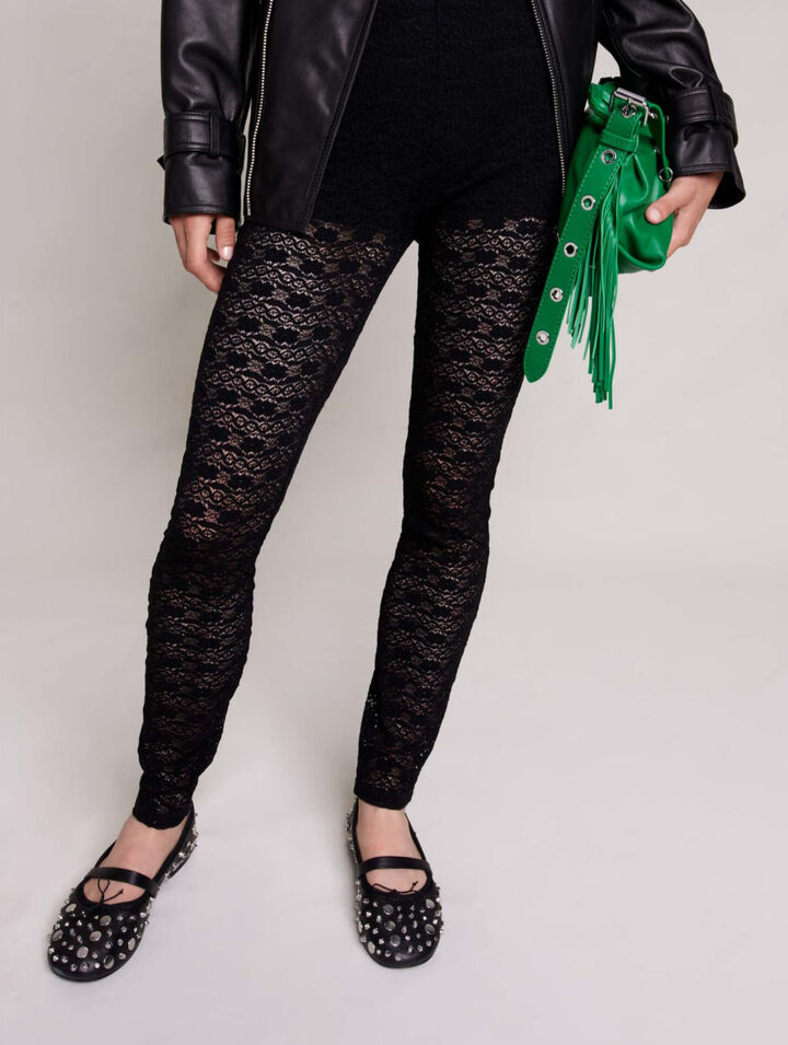 Leggings de encaje