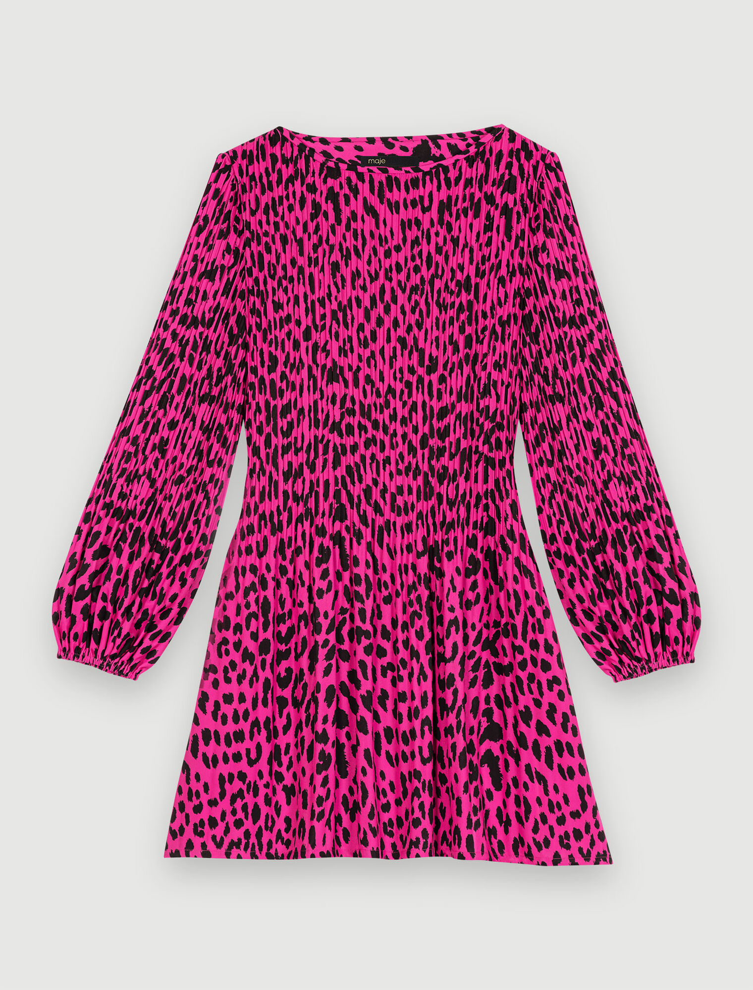 Vestido asimétrico con estampado leopard