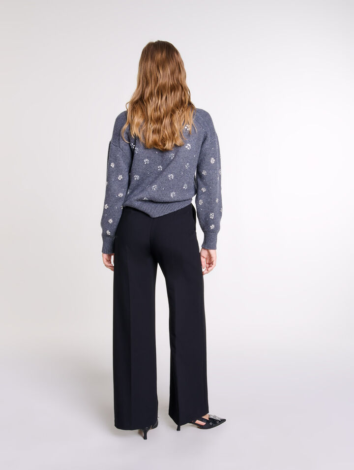 Pantalón ancho con cinturón