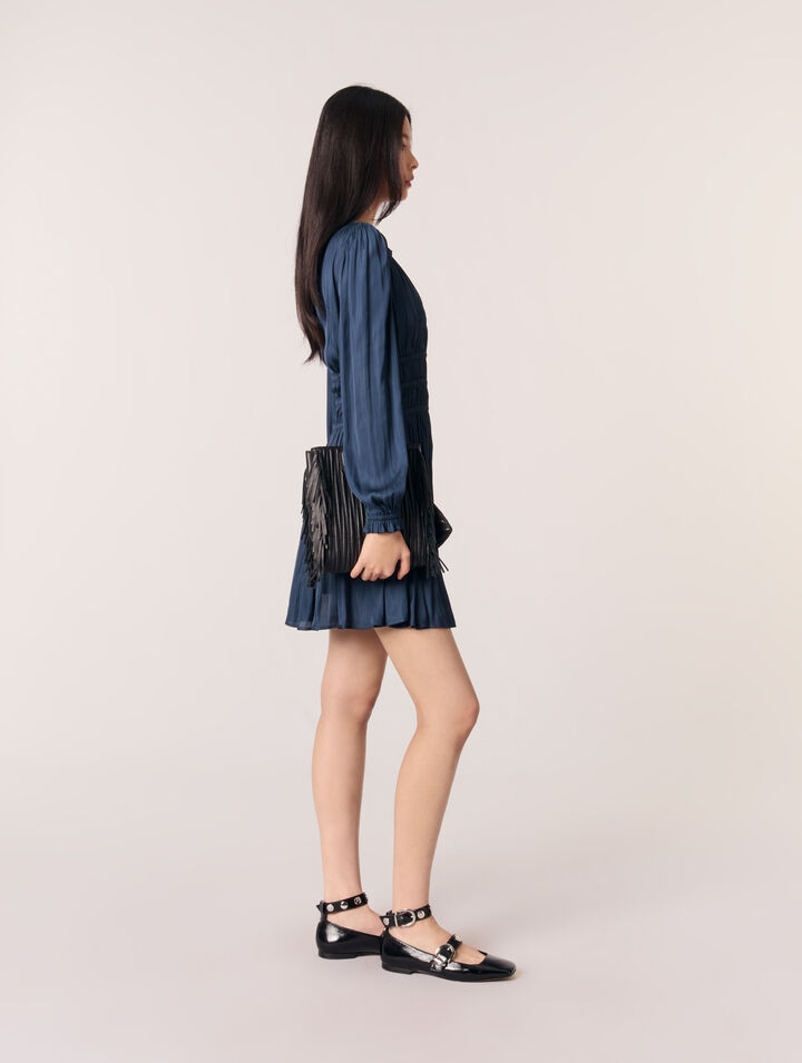 Bolso M de piel acolchado