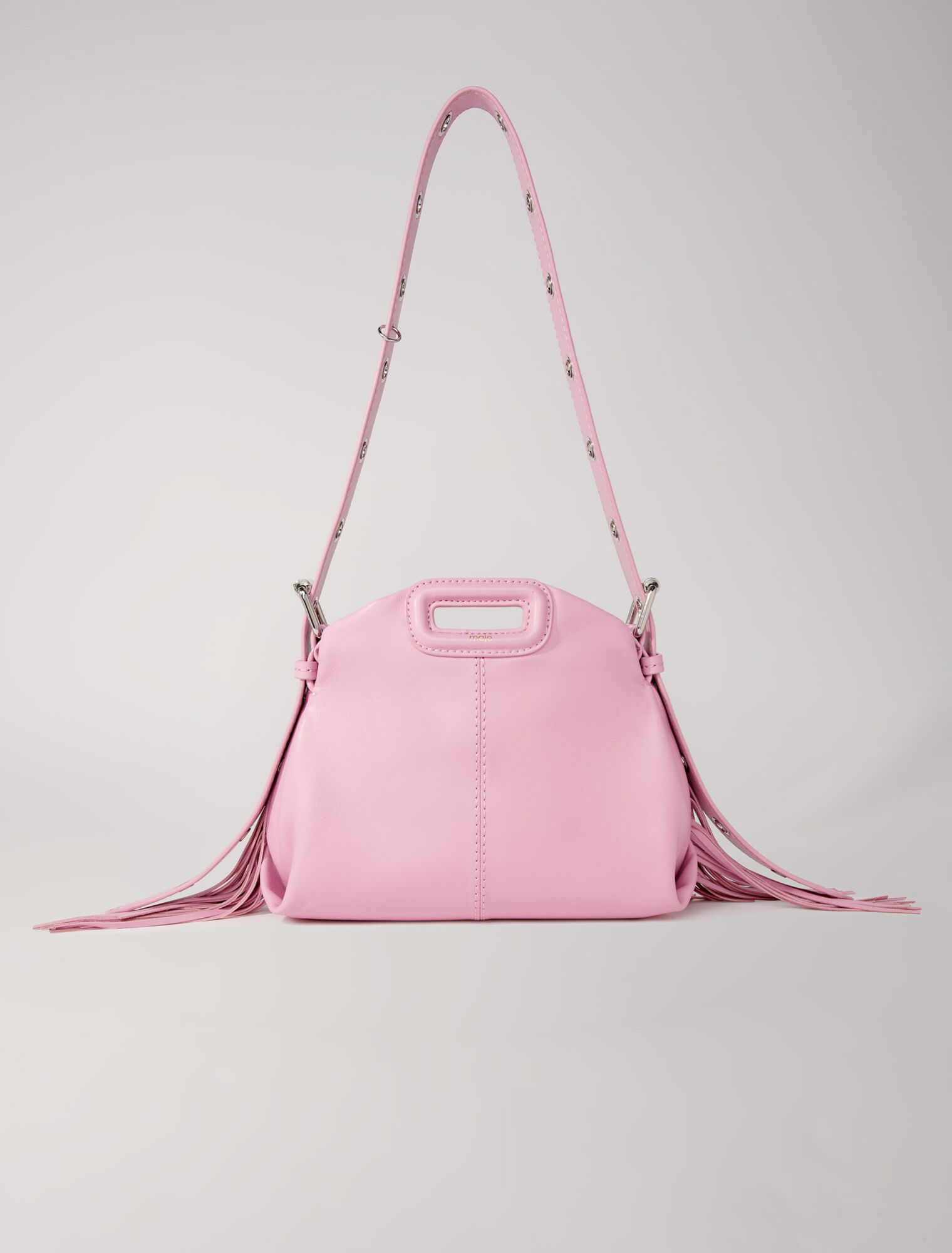 Bolso Miss M mini de cuero liso