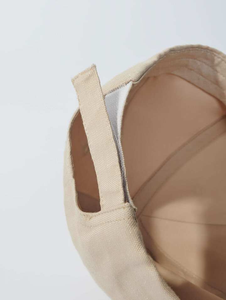 Gorra de lino y algodón