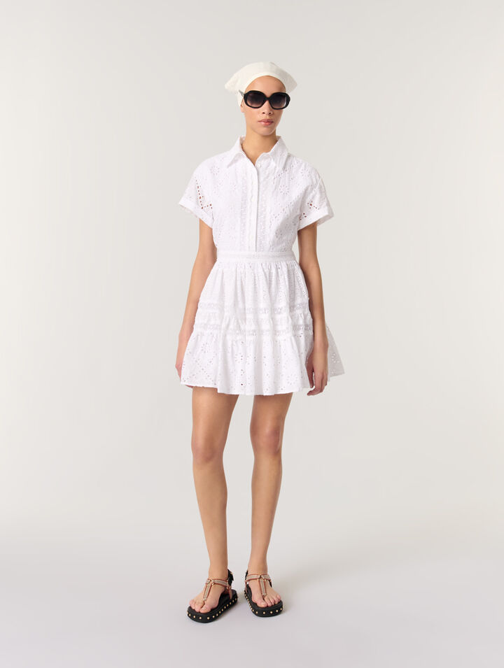 Vestido babydoll bordado