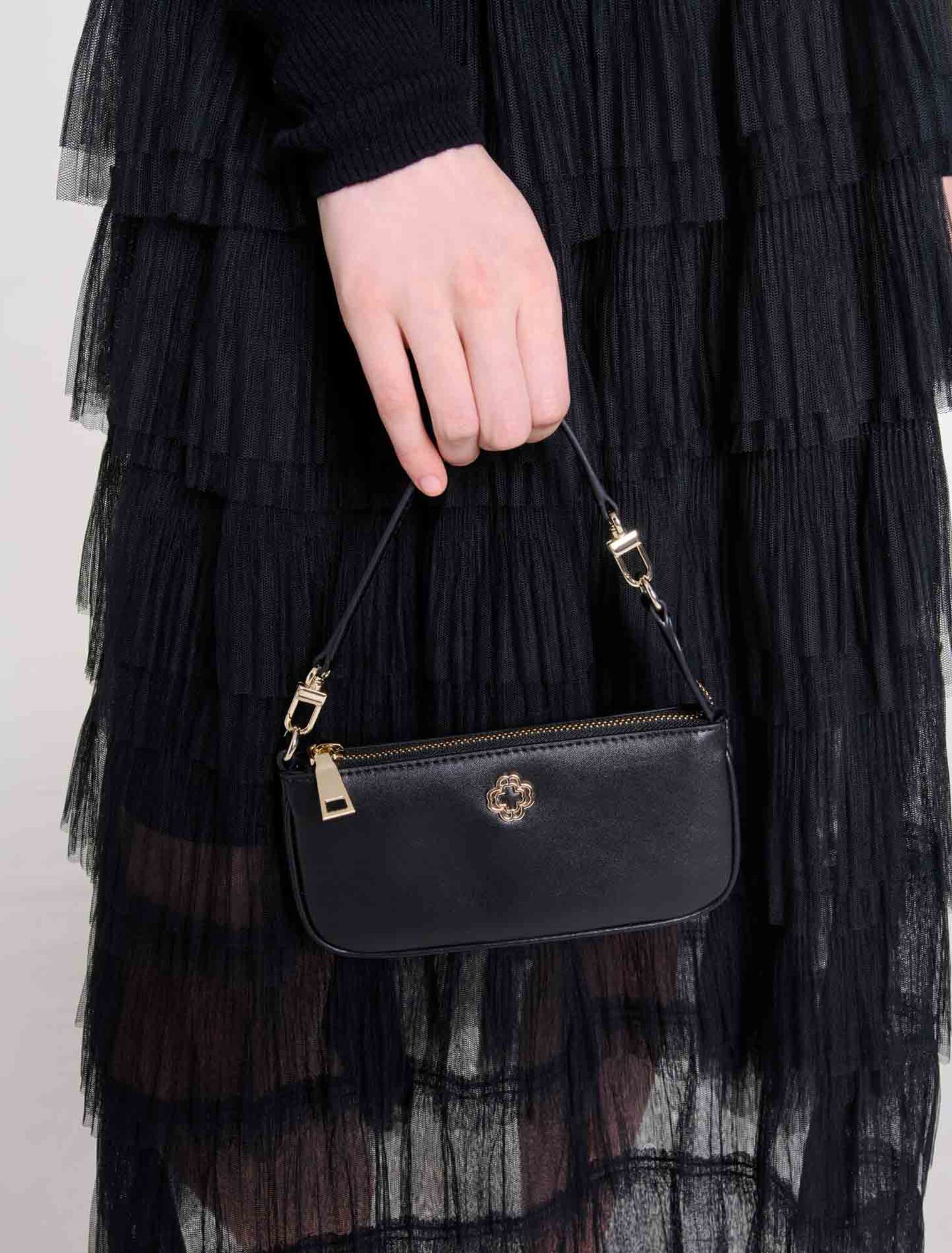 Falda midi en tul