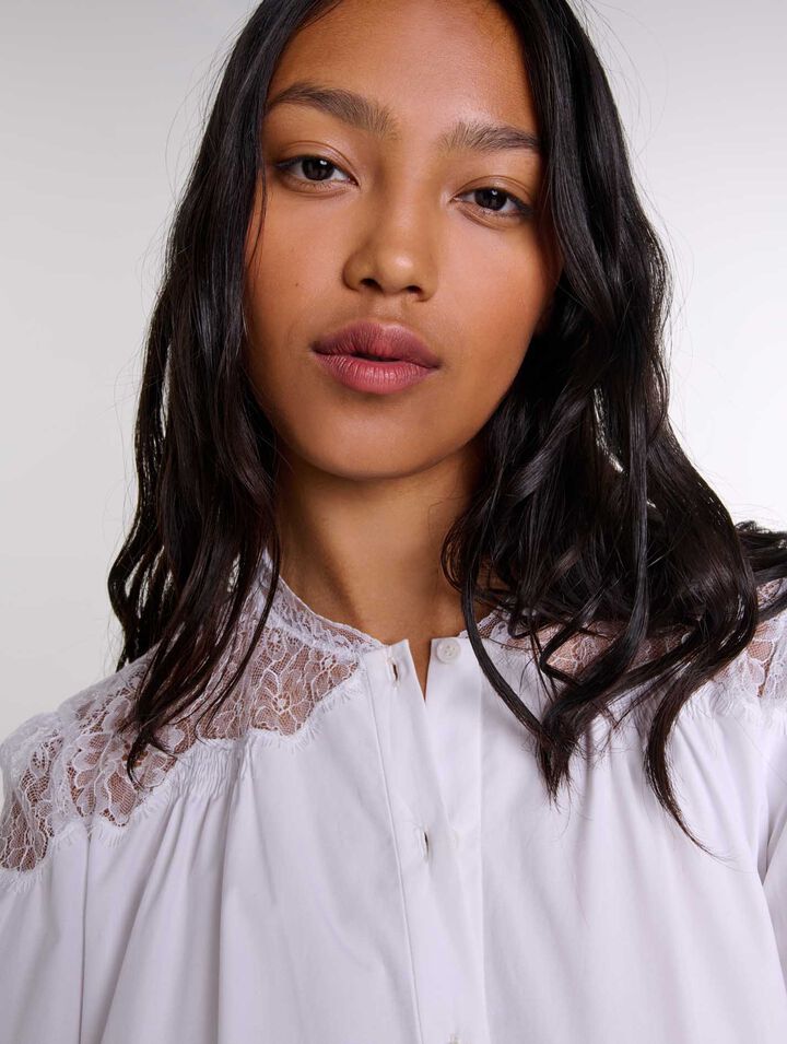 Camisa con encaje