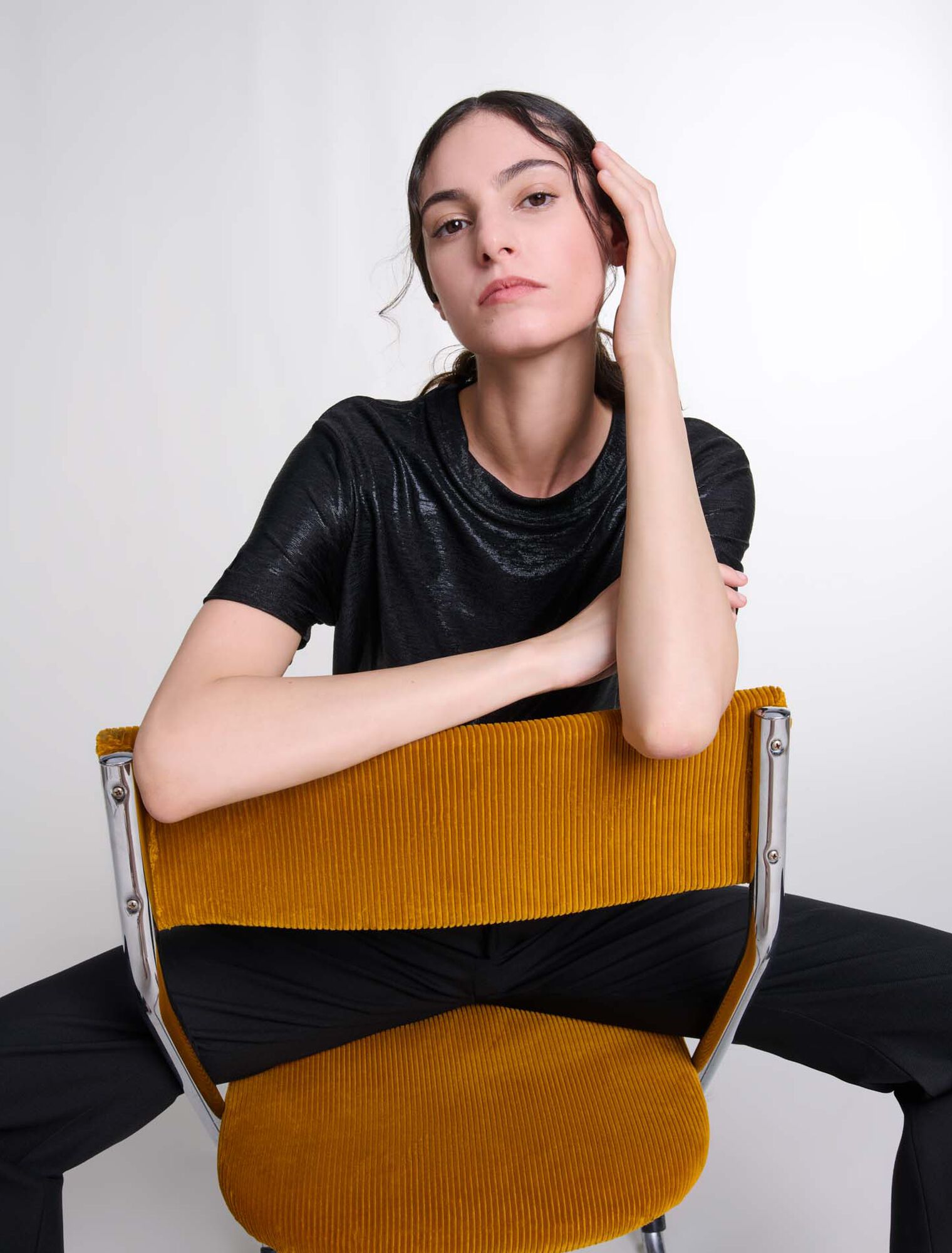 Camiseta de lamé