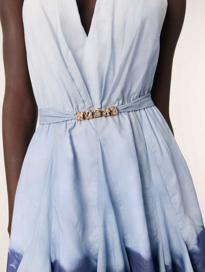 Vestido corto tie dye