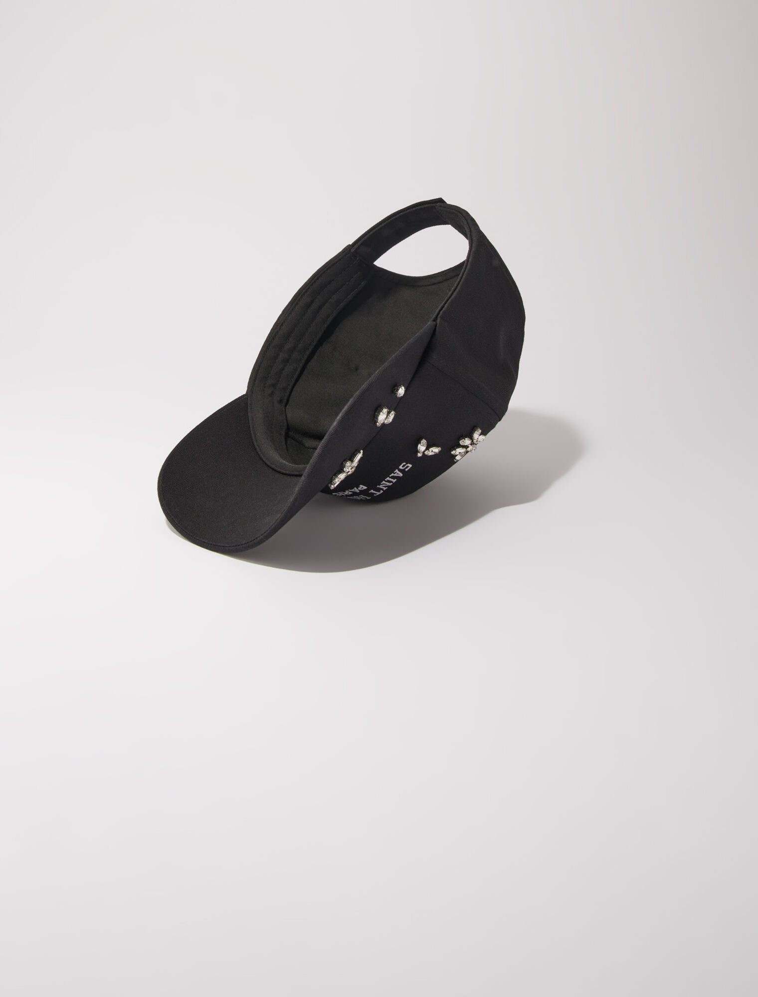 Gorra de algodón y strass
