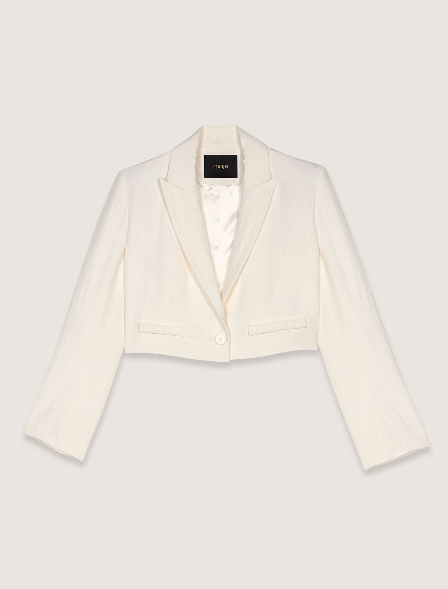 Chaqueta de traje corta