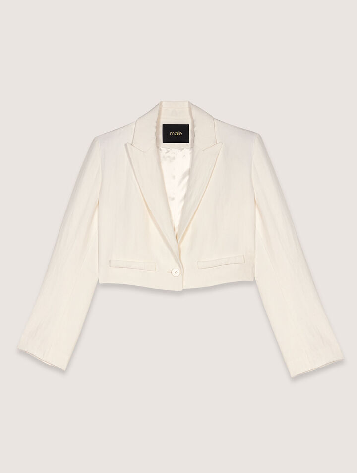 Chaqueta de traje corta