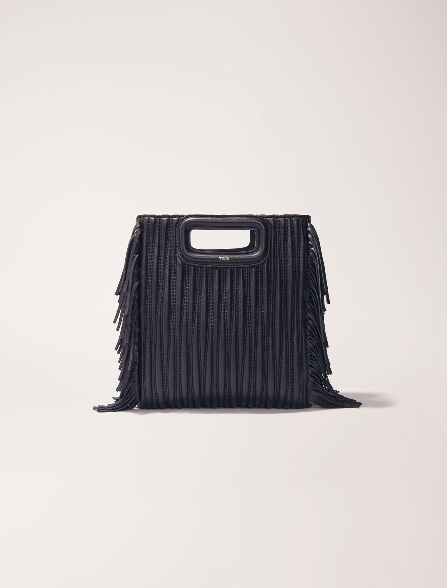 Bolso M de piel acolchado