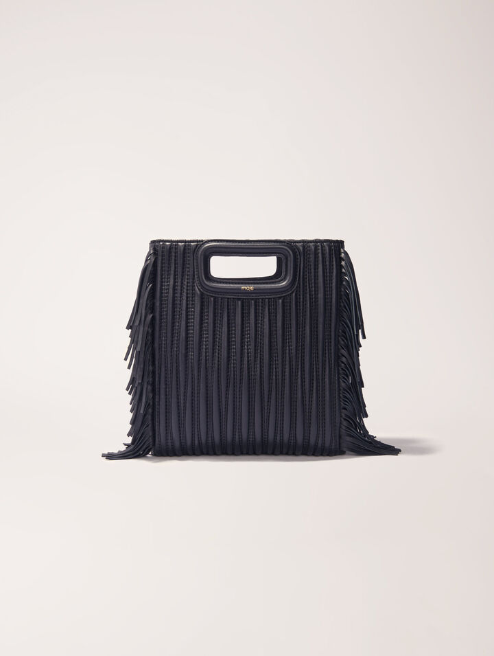 Bolso M de piel acolchado