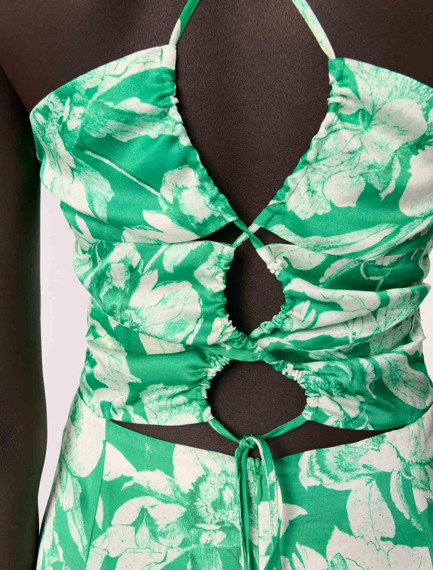 Vestido largo estampado