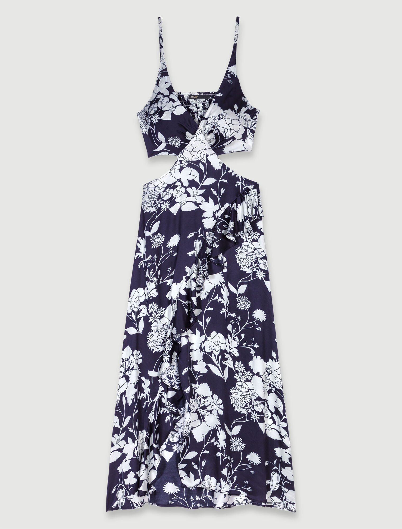 Vestido largo calado