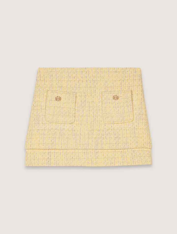 Minifalda de tweed