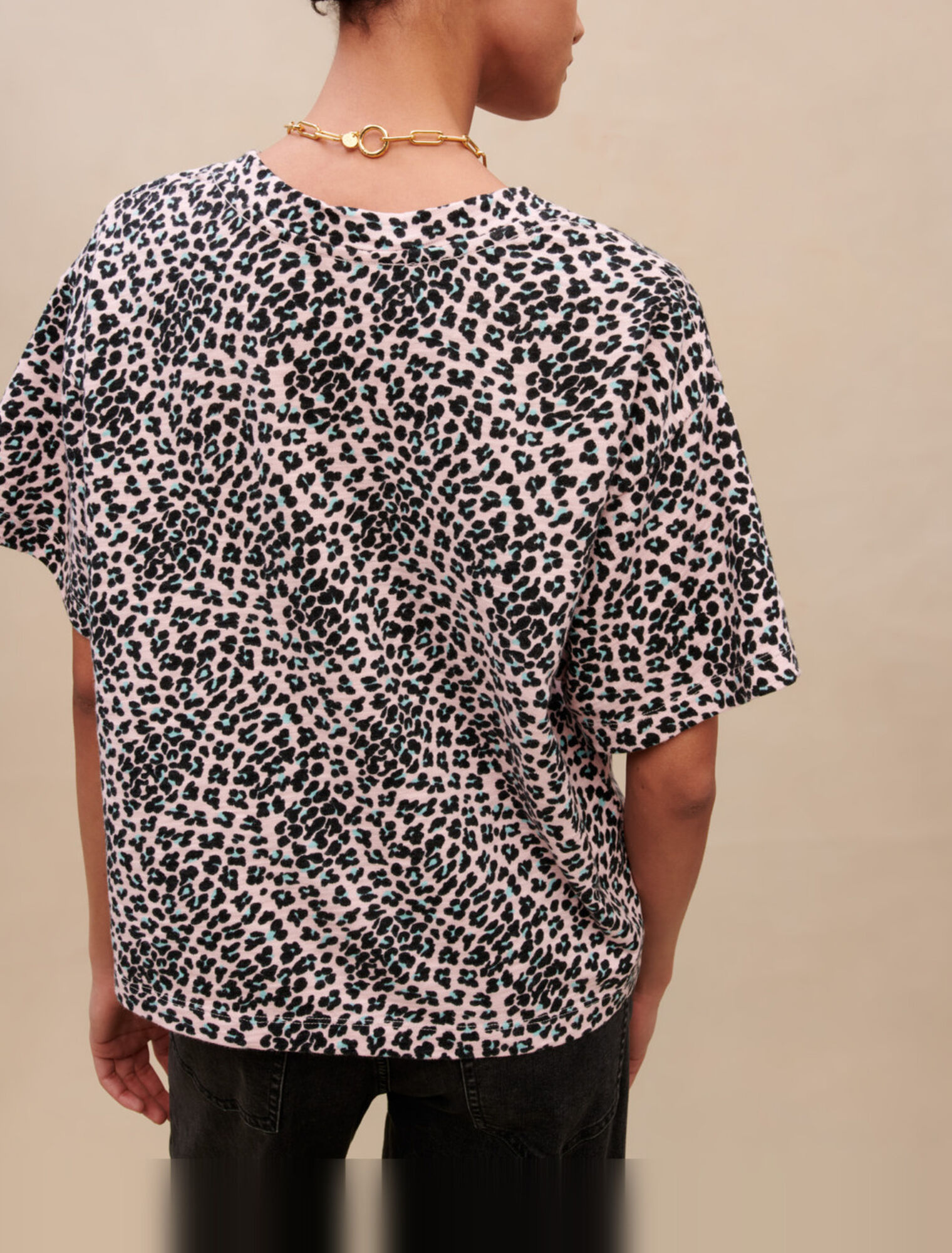 Camiseta de algodón con estampado
