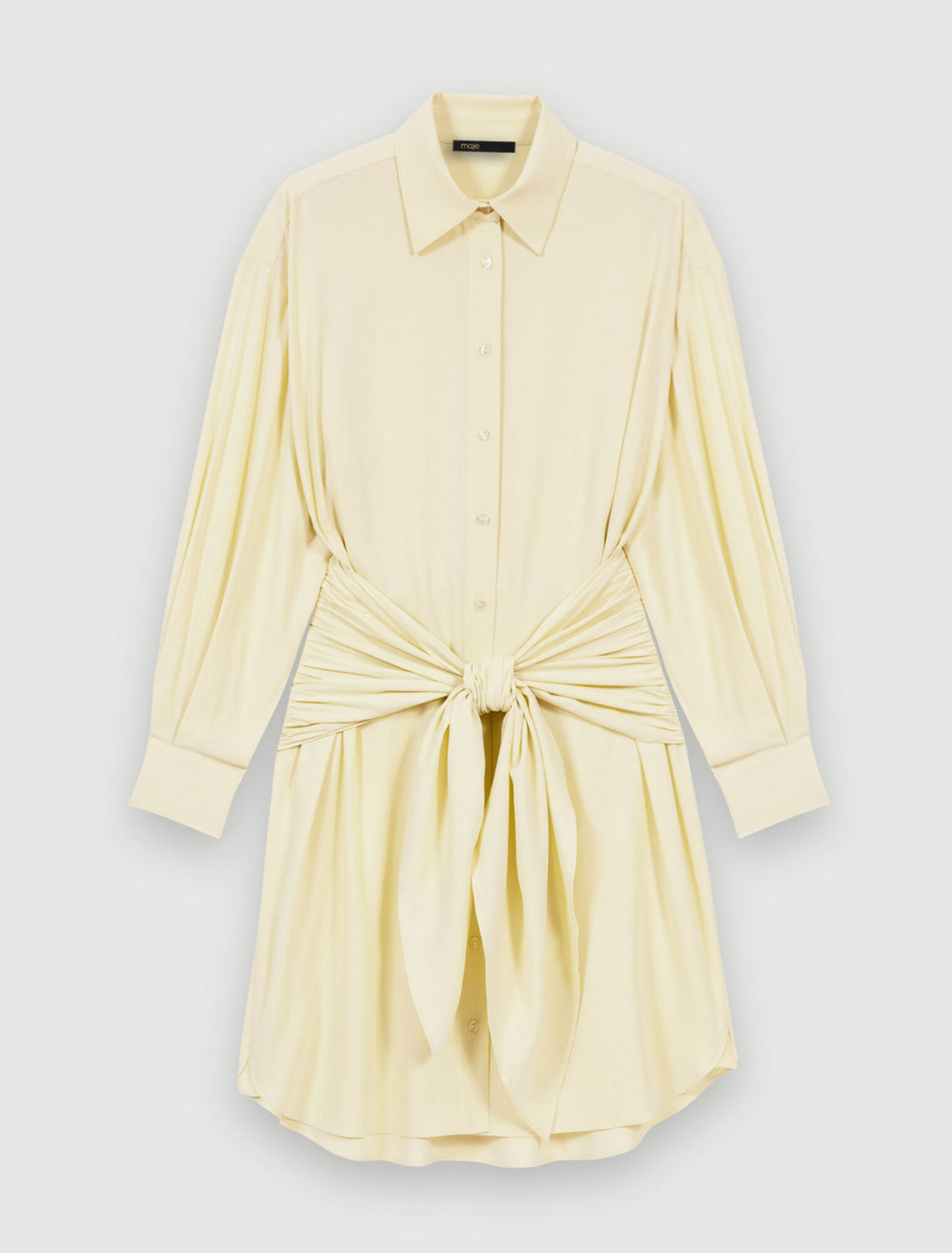 Vestido corto con lazo