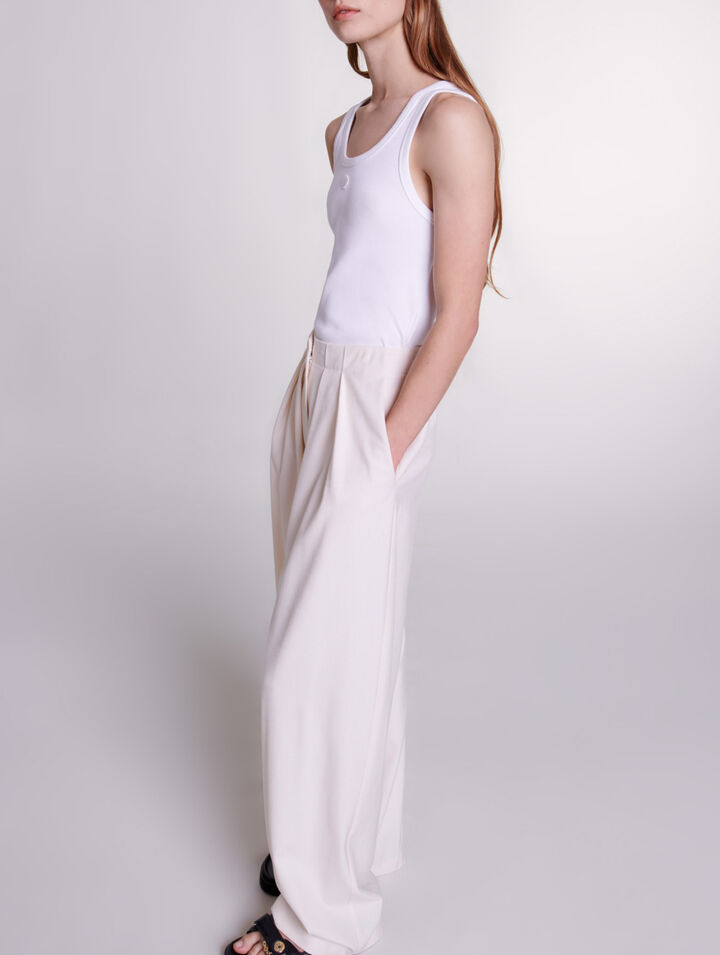 Pantalón de traje ancho