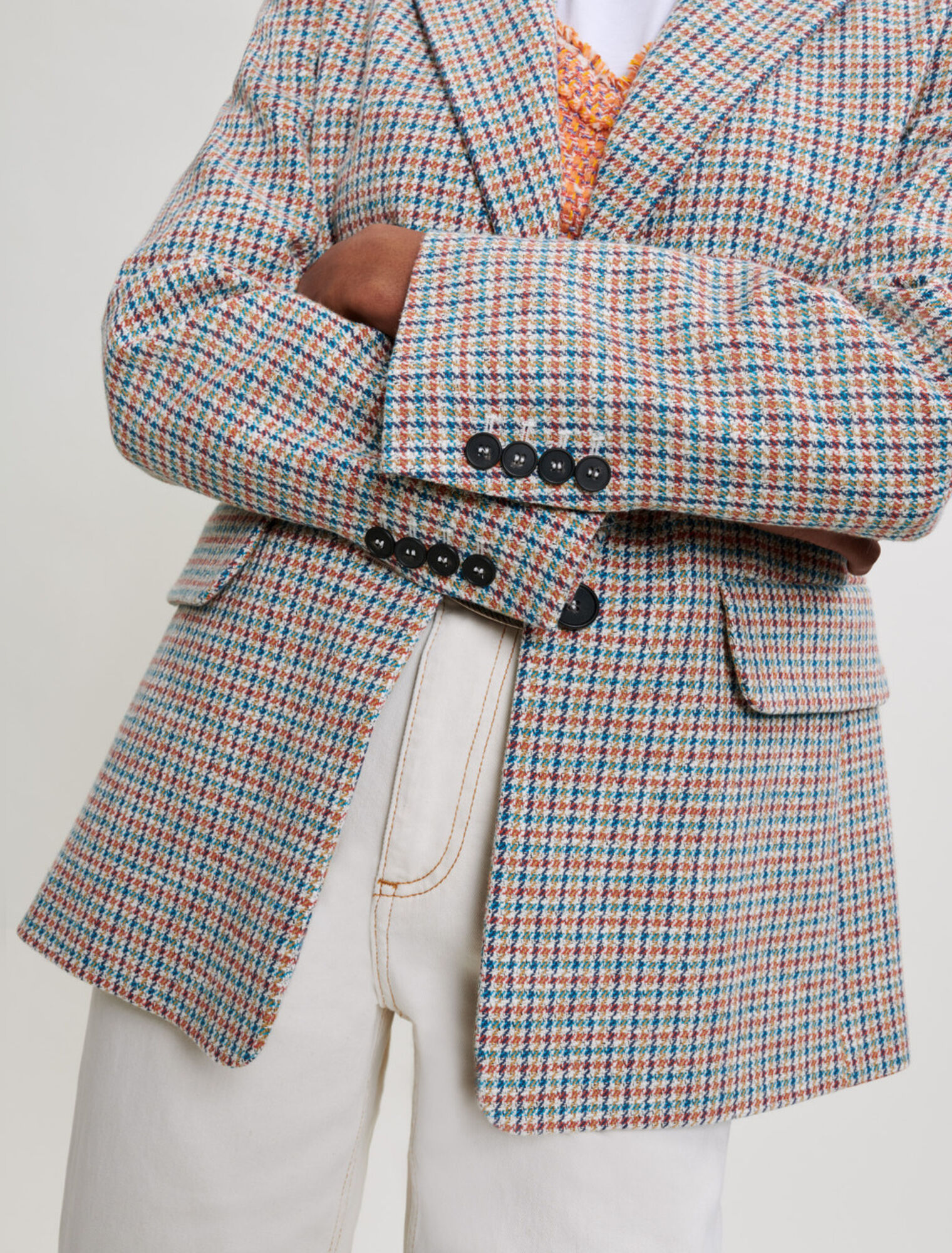 Chaqueta de traje con estampado
