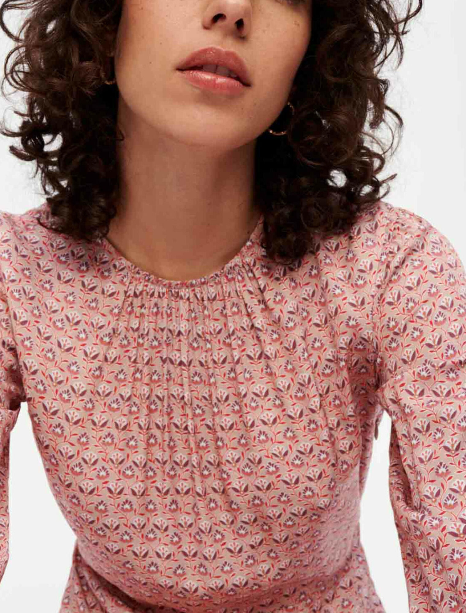 Vestido estampado de viscosa