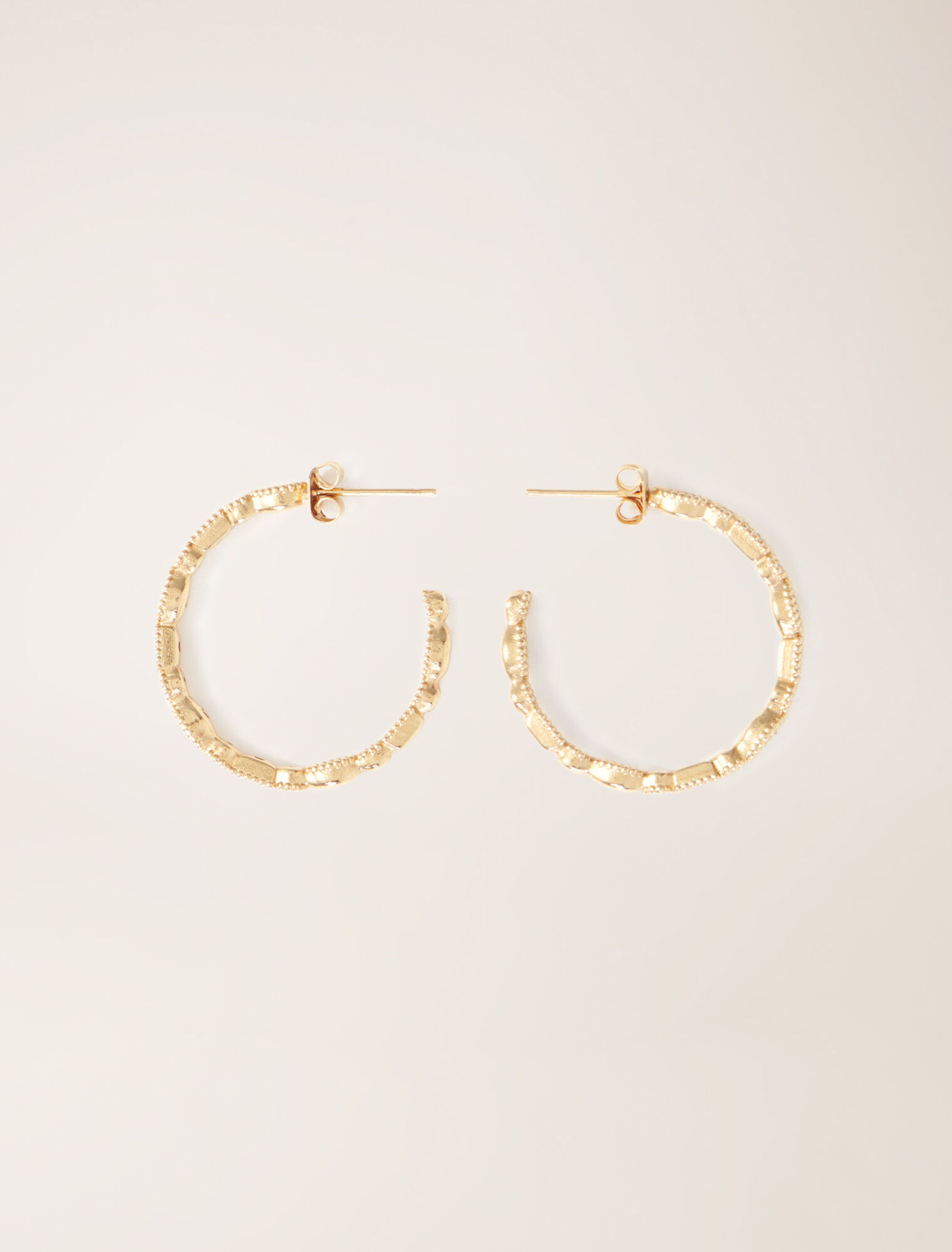 Pendientes de aro con strass