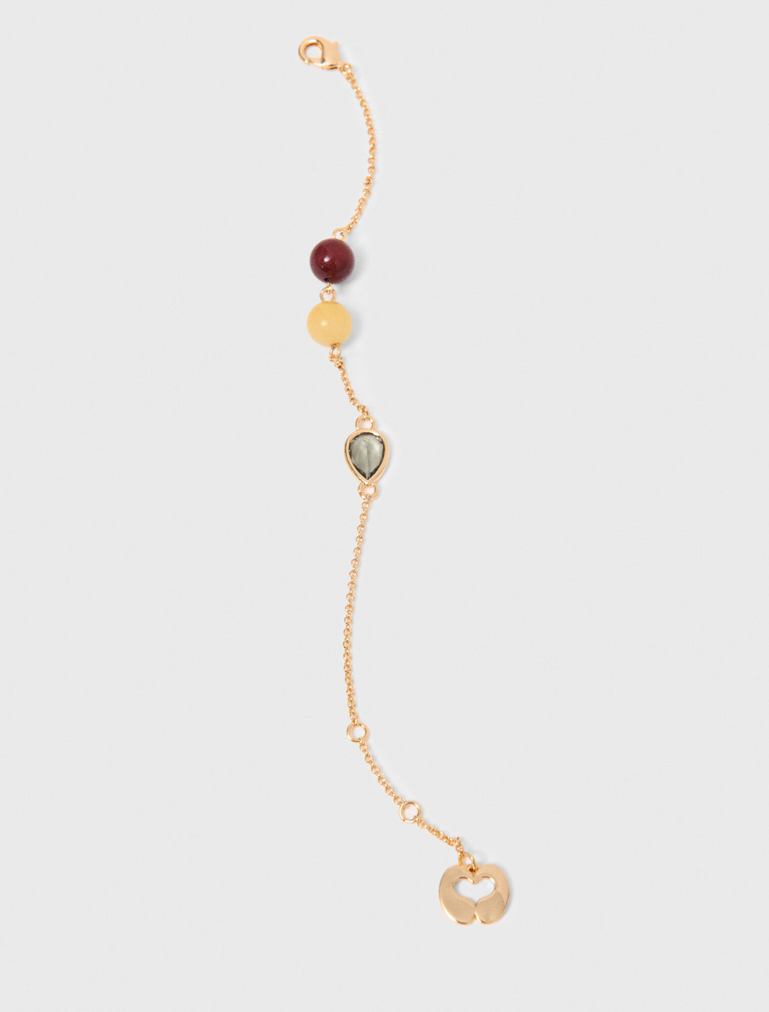 Pulsera con perlas y pedrer&iacute;a.