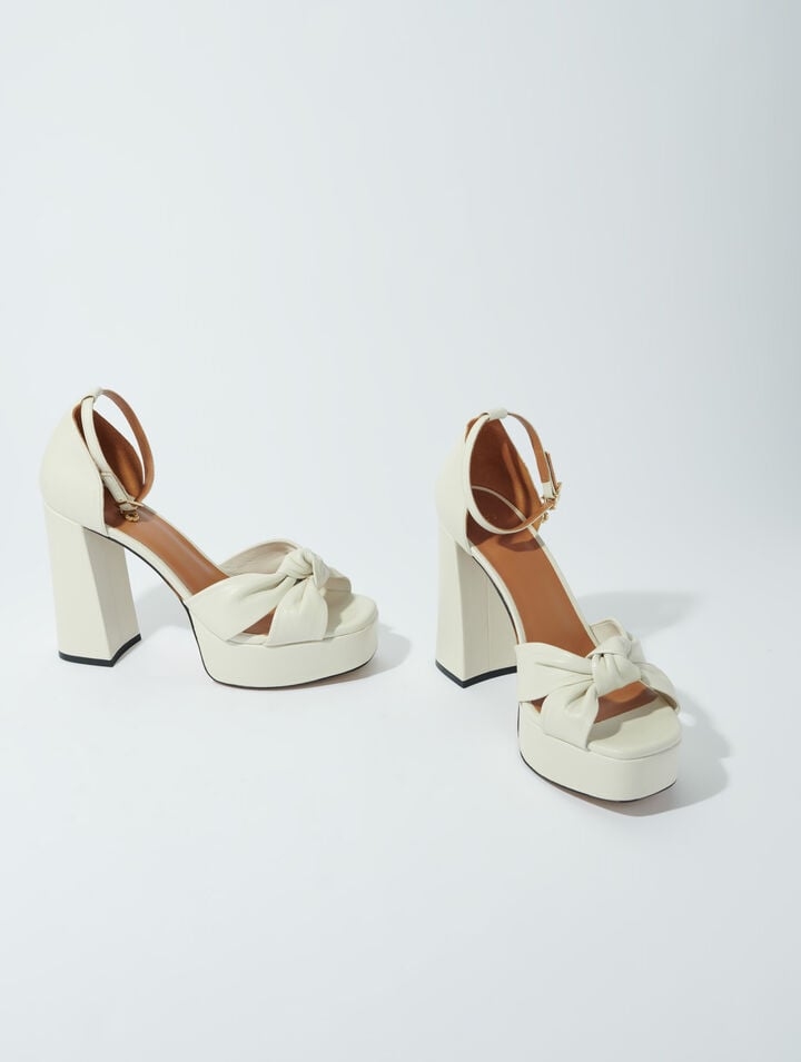 Sandalias de piel con plataforma