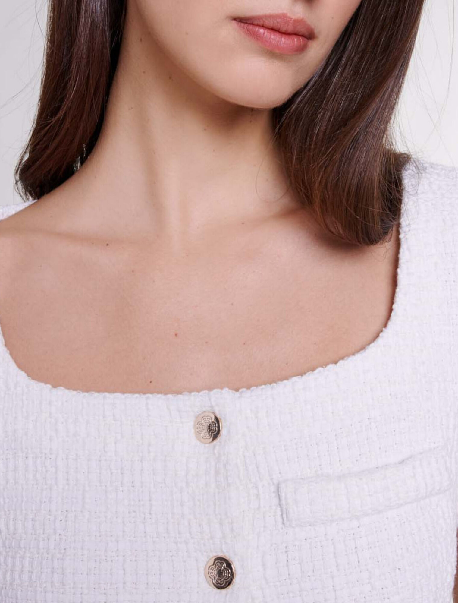 Vestido corto de tweed