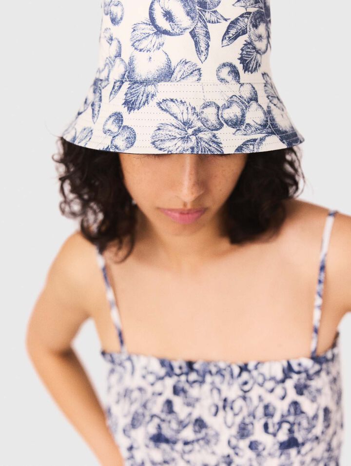 Bob reversible estampado frutas