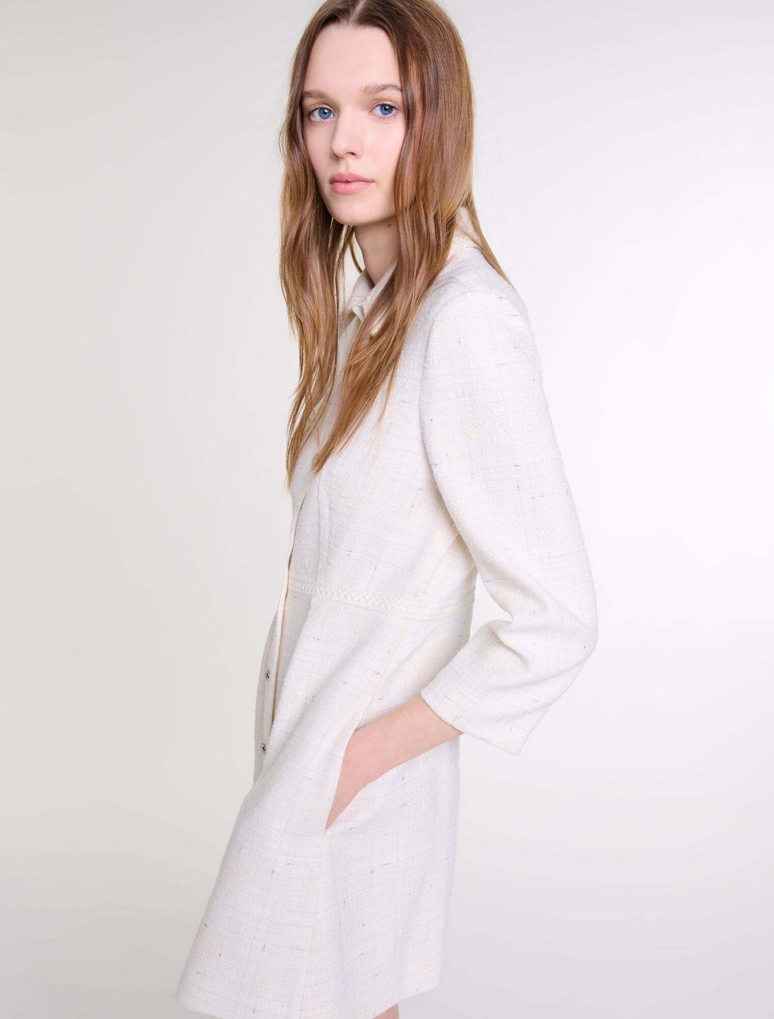 Vestido corto de tweed