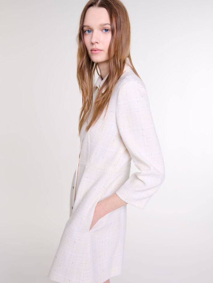 Vestido corto de tweed