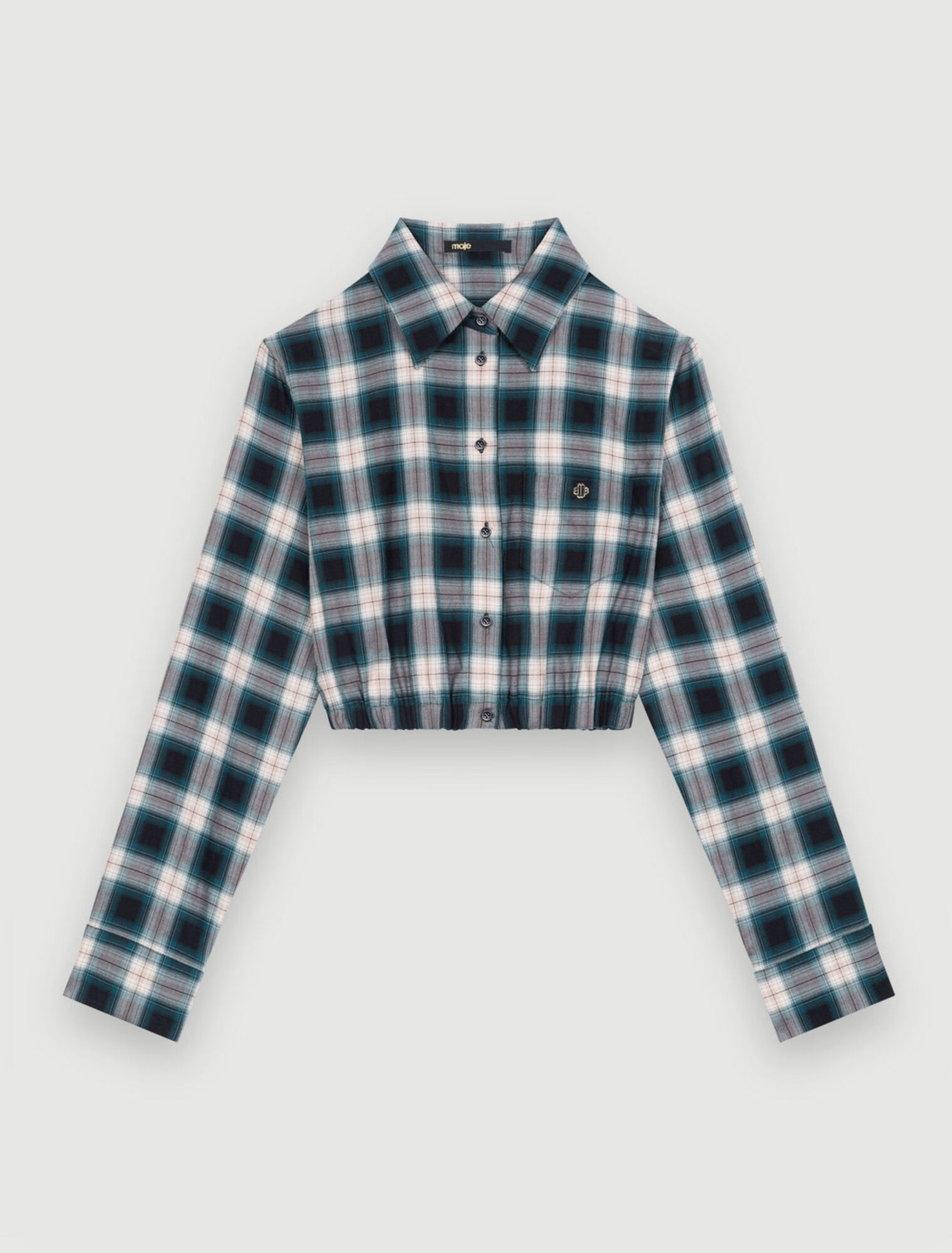 Camisa de cuadros de algodón