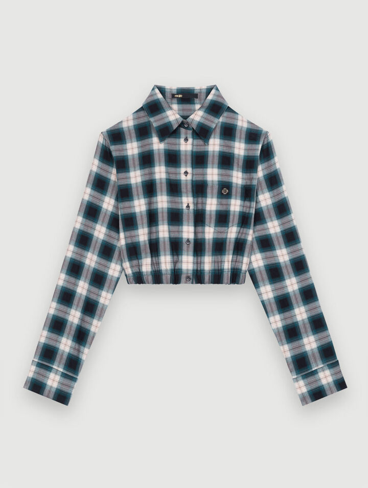 Camisa de cuadros de algodón