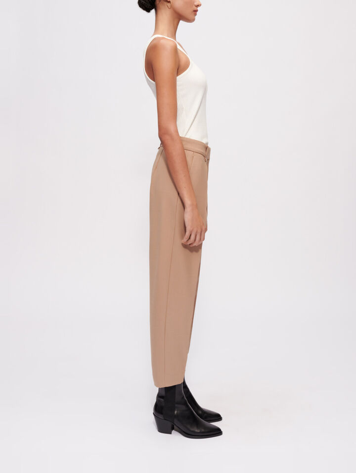 Pantalón de traje plisado