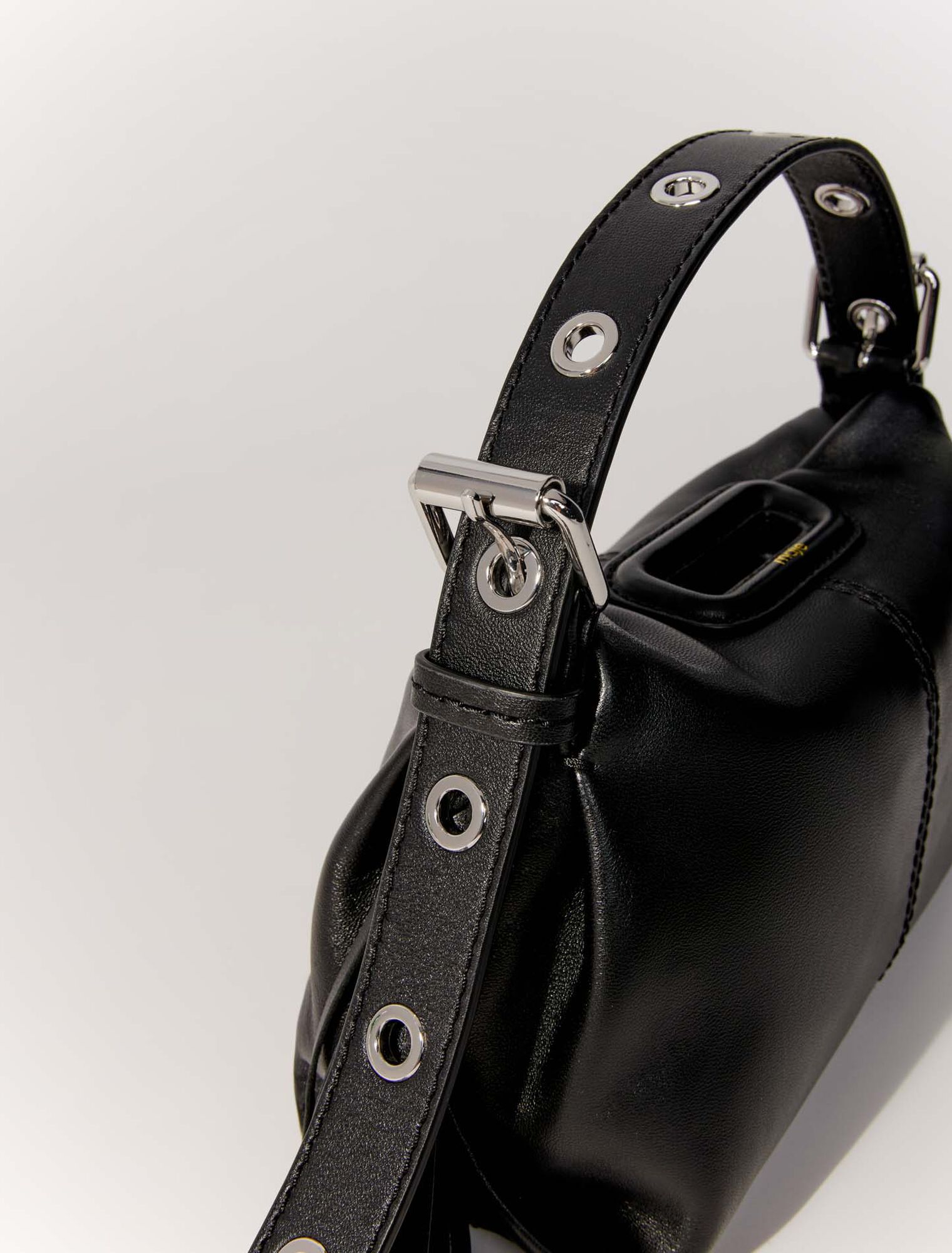 Bolso Miss M mini de cuero liso