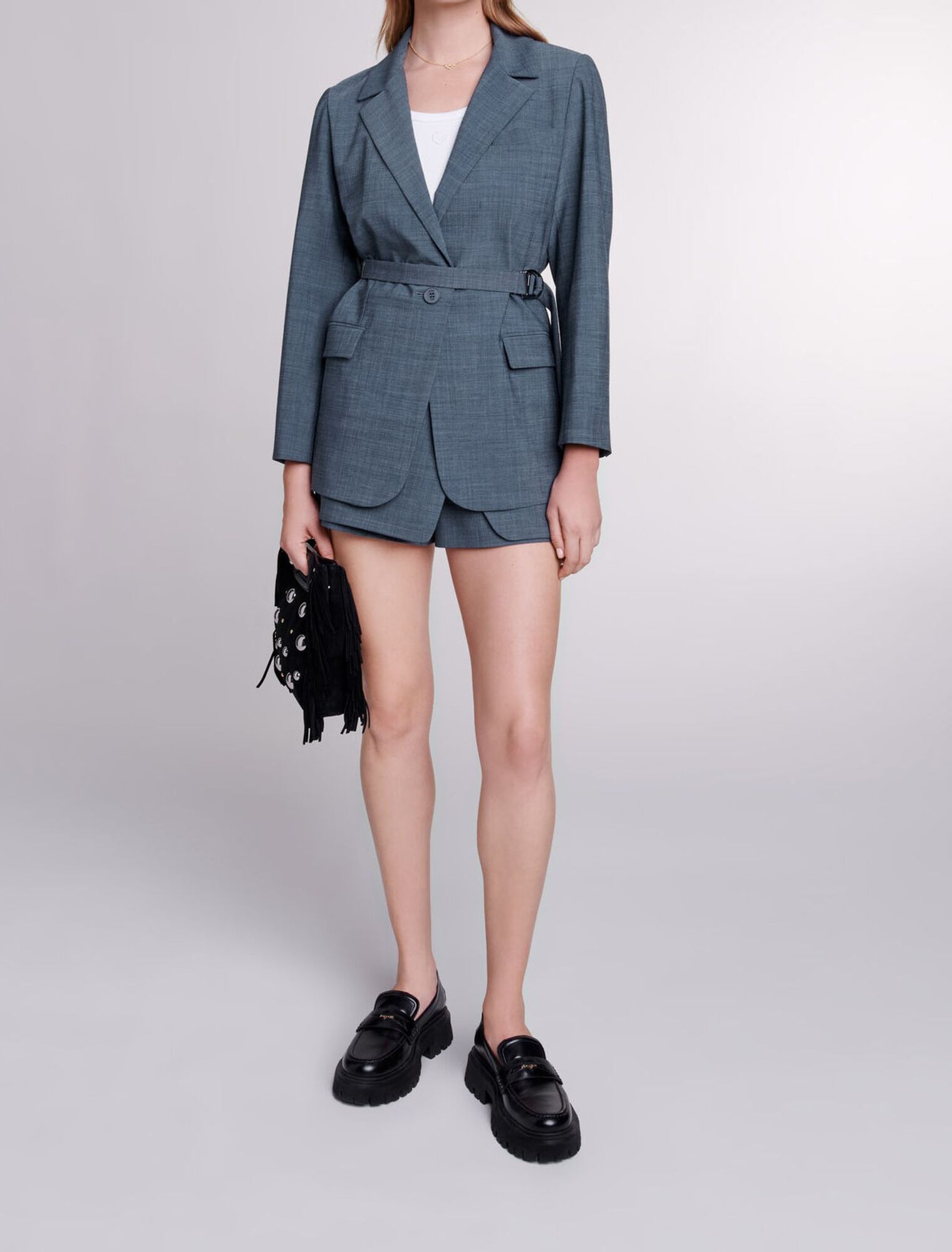 Pantalón corto trampantojo