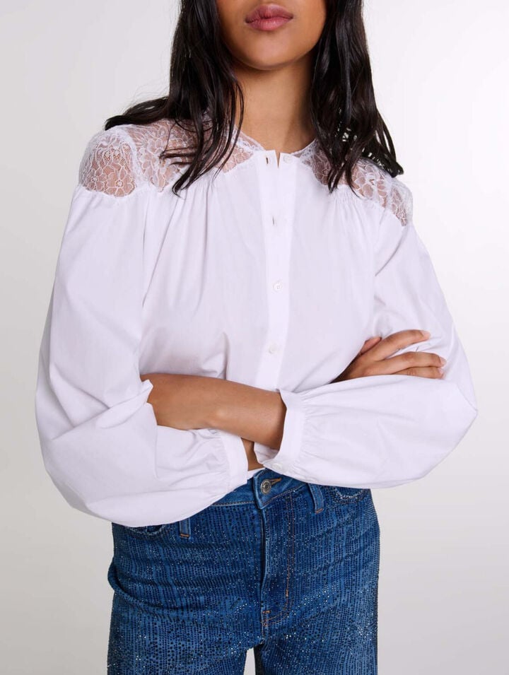 Camisa con encaje