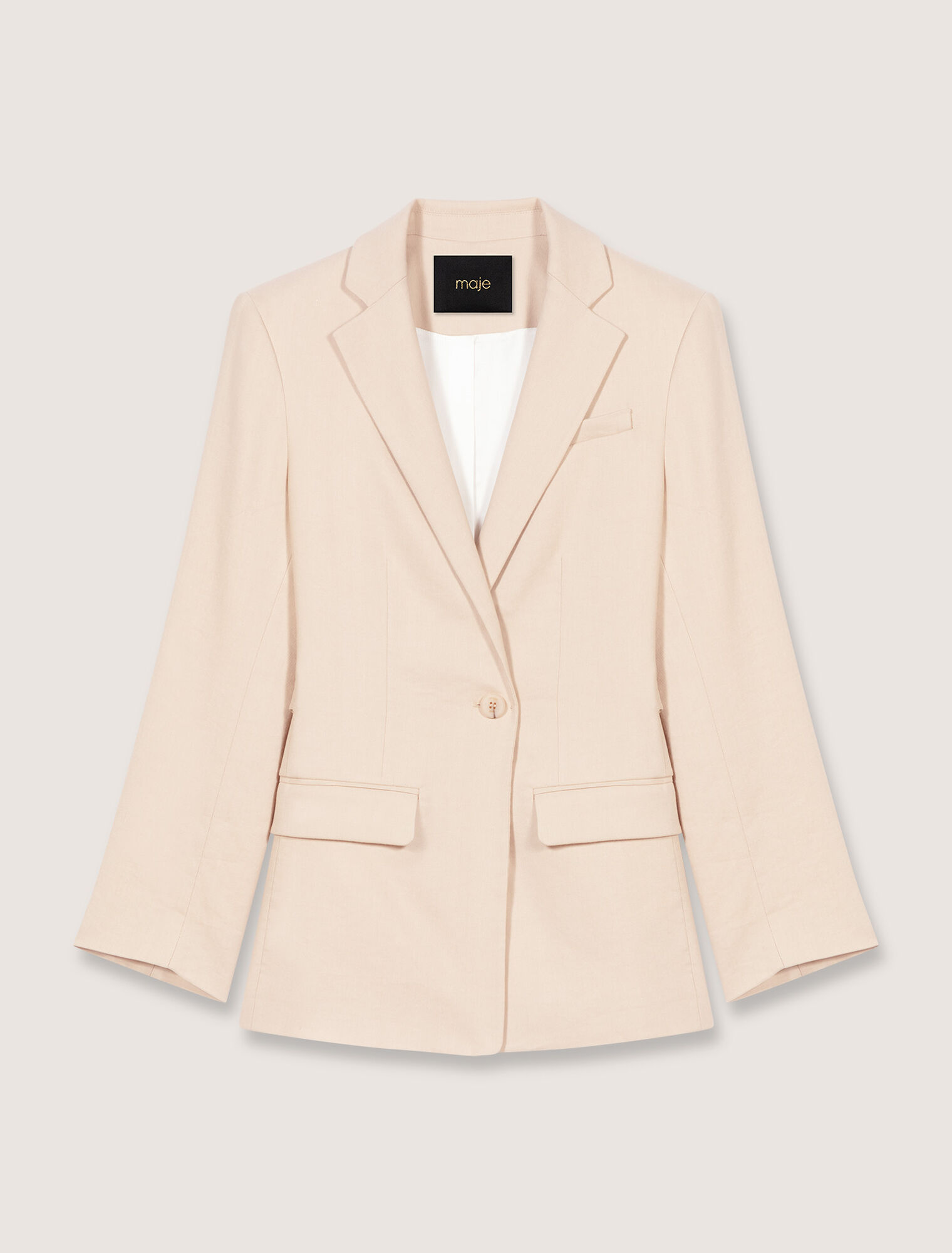 Chaqueta de mezcla de lino