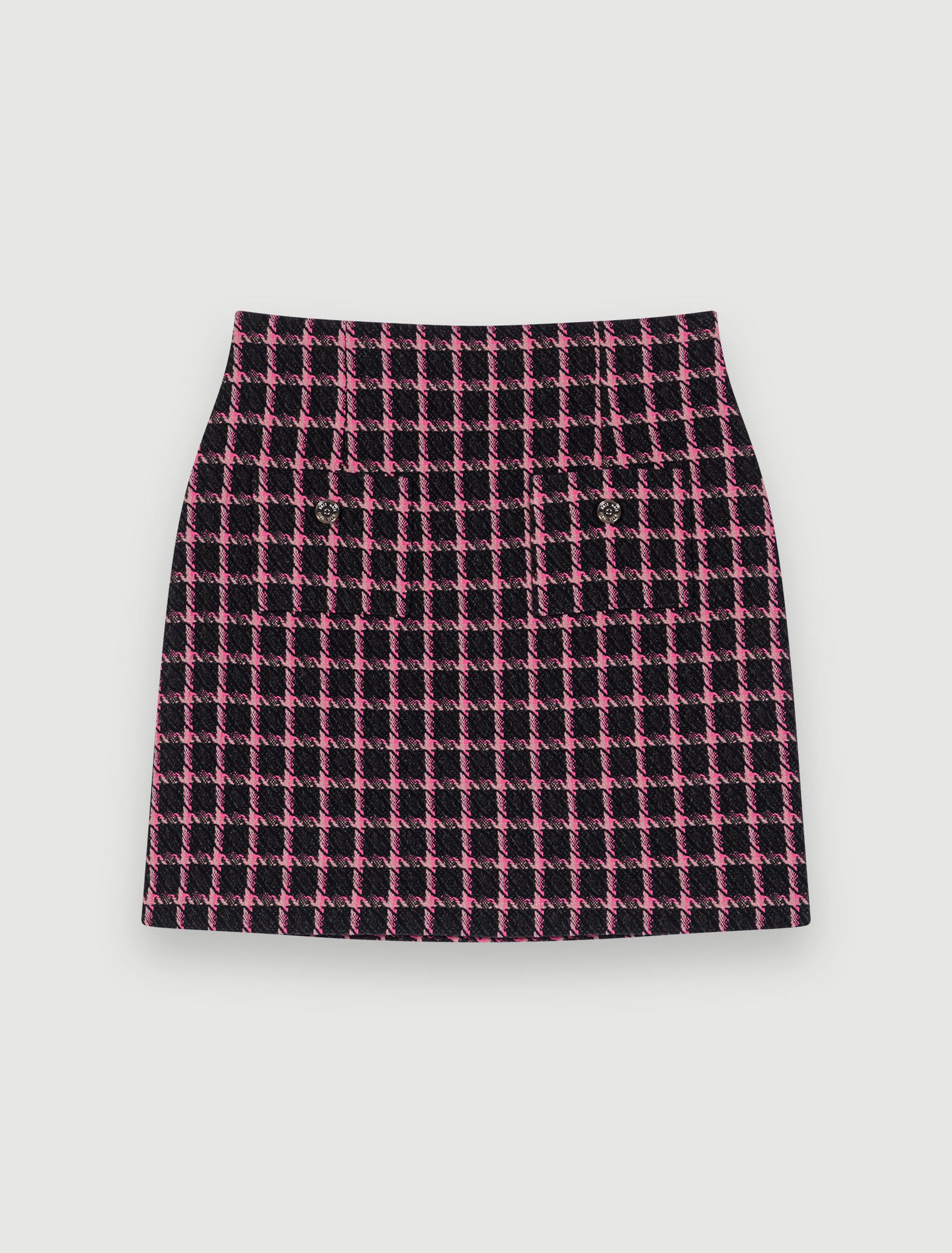 Falda corta de tweed