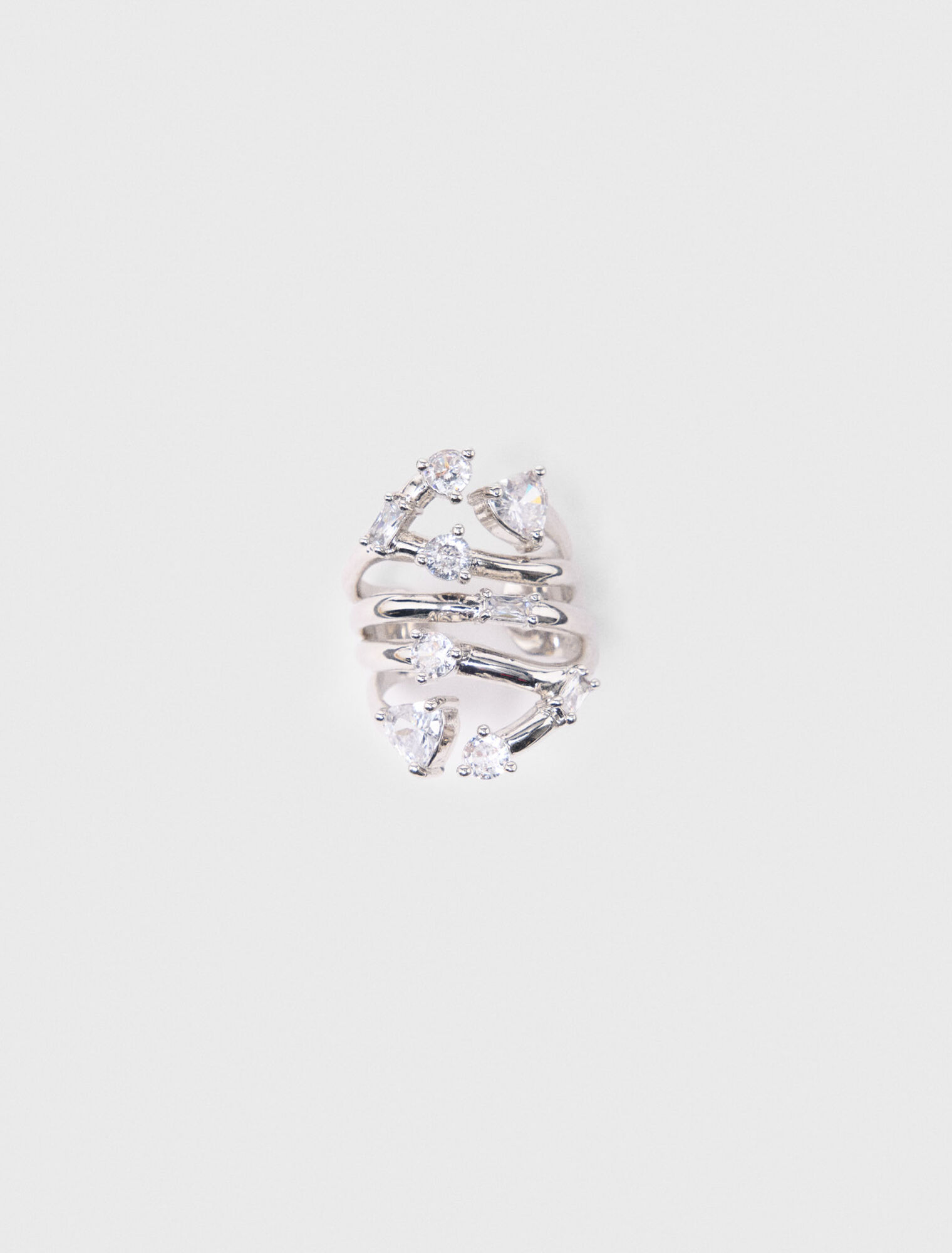 Anillo multianillo con strass