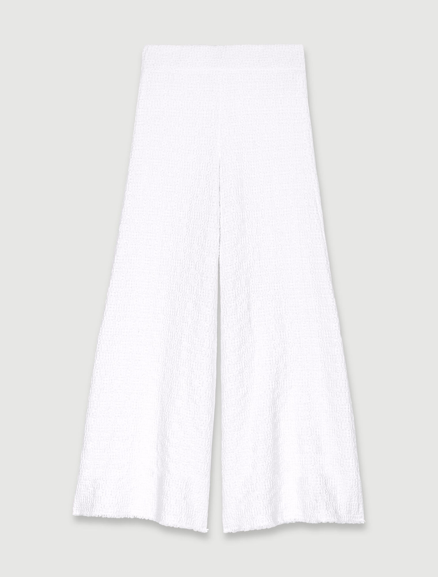 Pantalón ancho de tweed