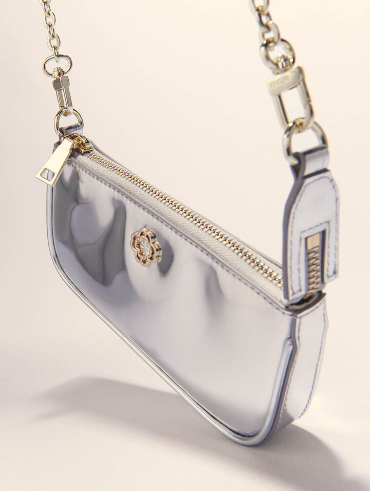Sarah pouch de piel espejo