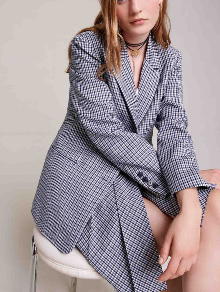 Chaqueta de traje a cuadros