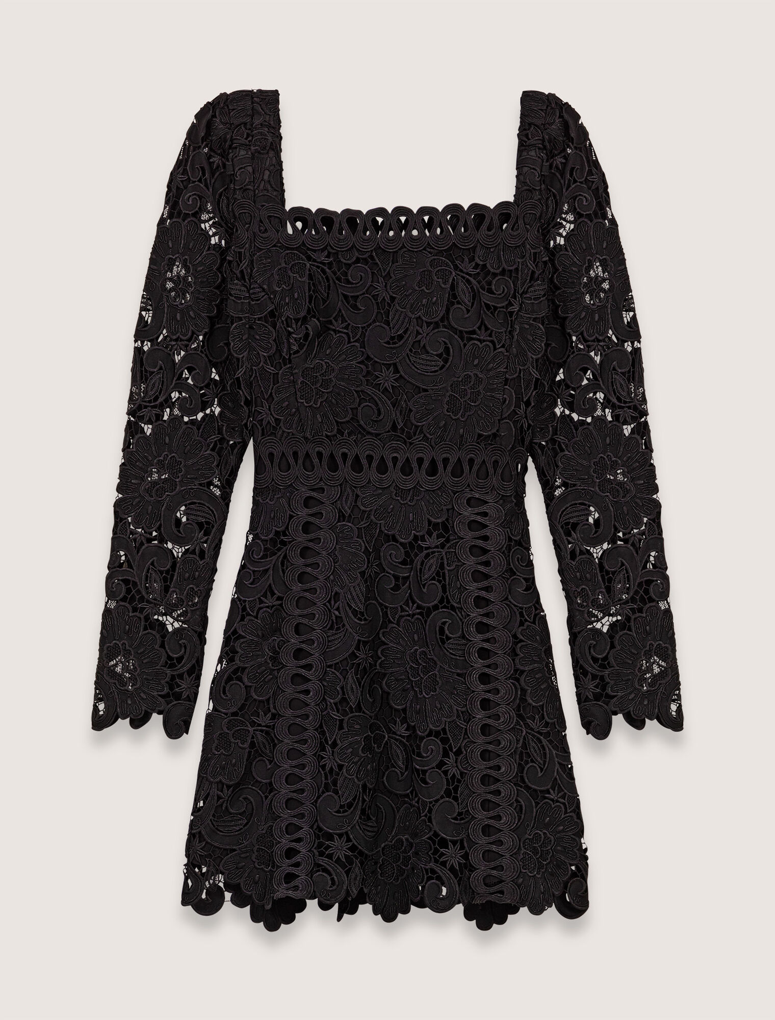 Vestido corto de guipur