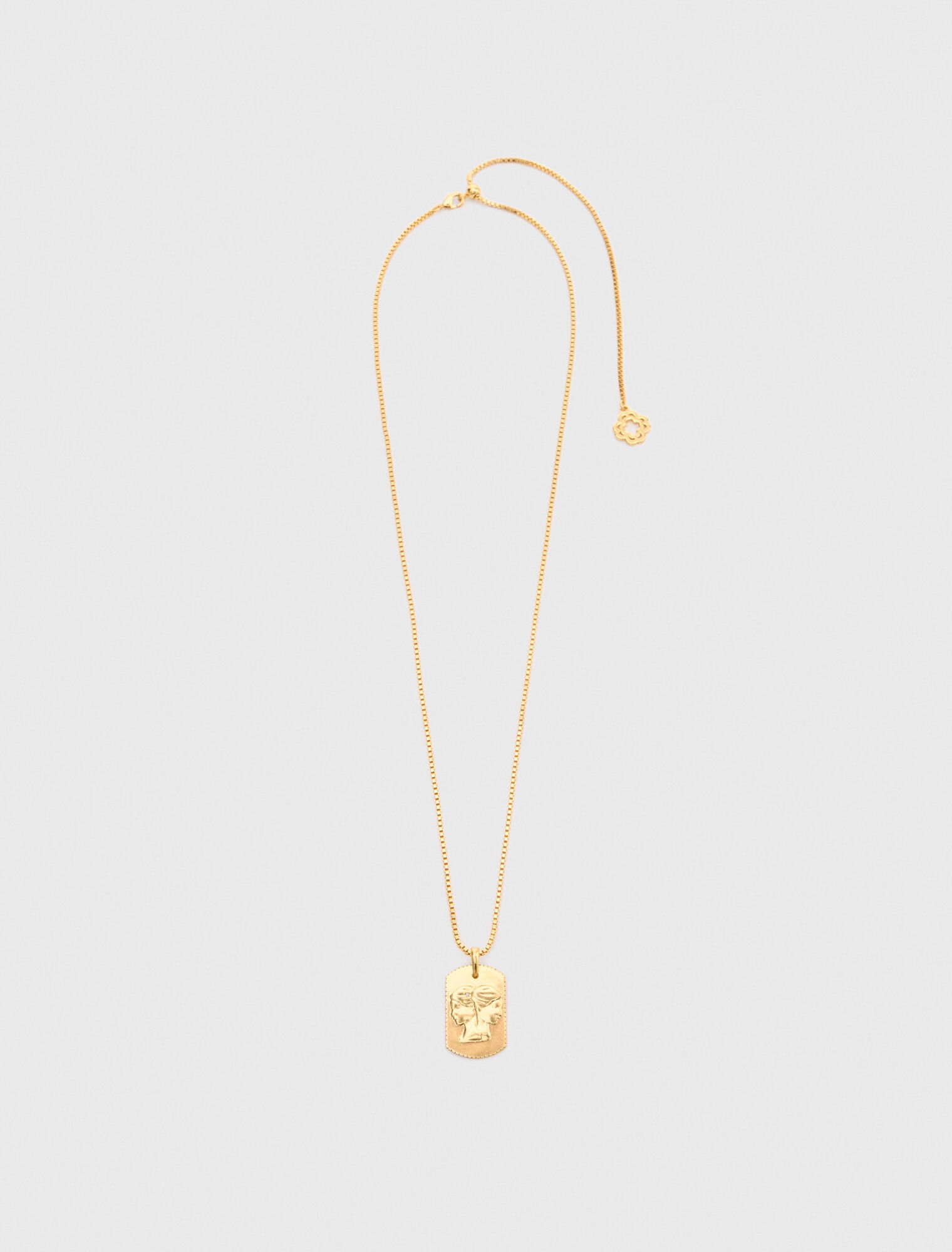 Collar placa signo del zodiaco