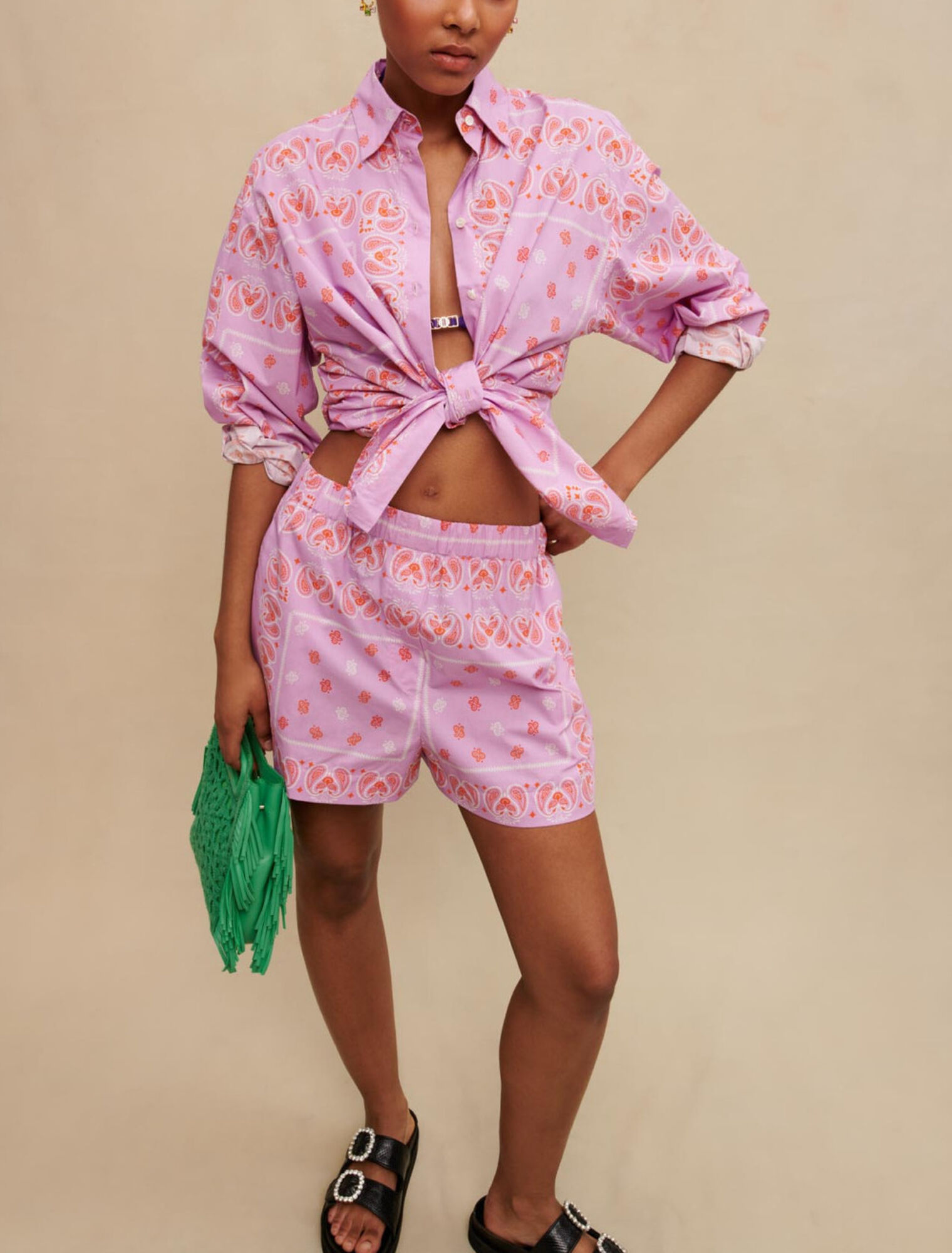 Pantalones cortos con estampado