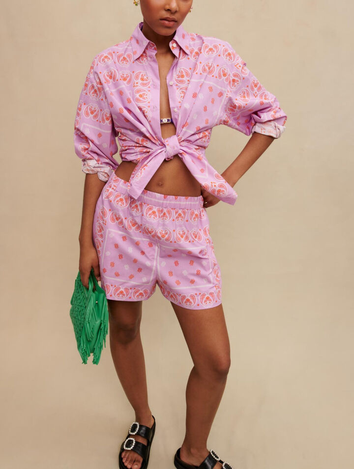 Pantalones cortos con estampado
