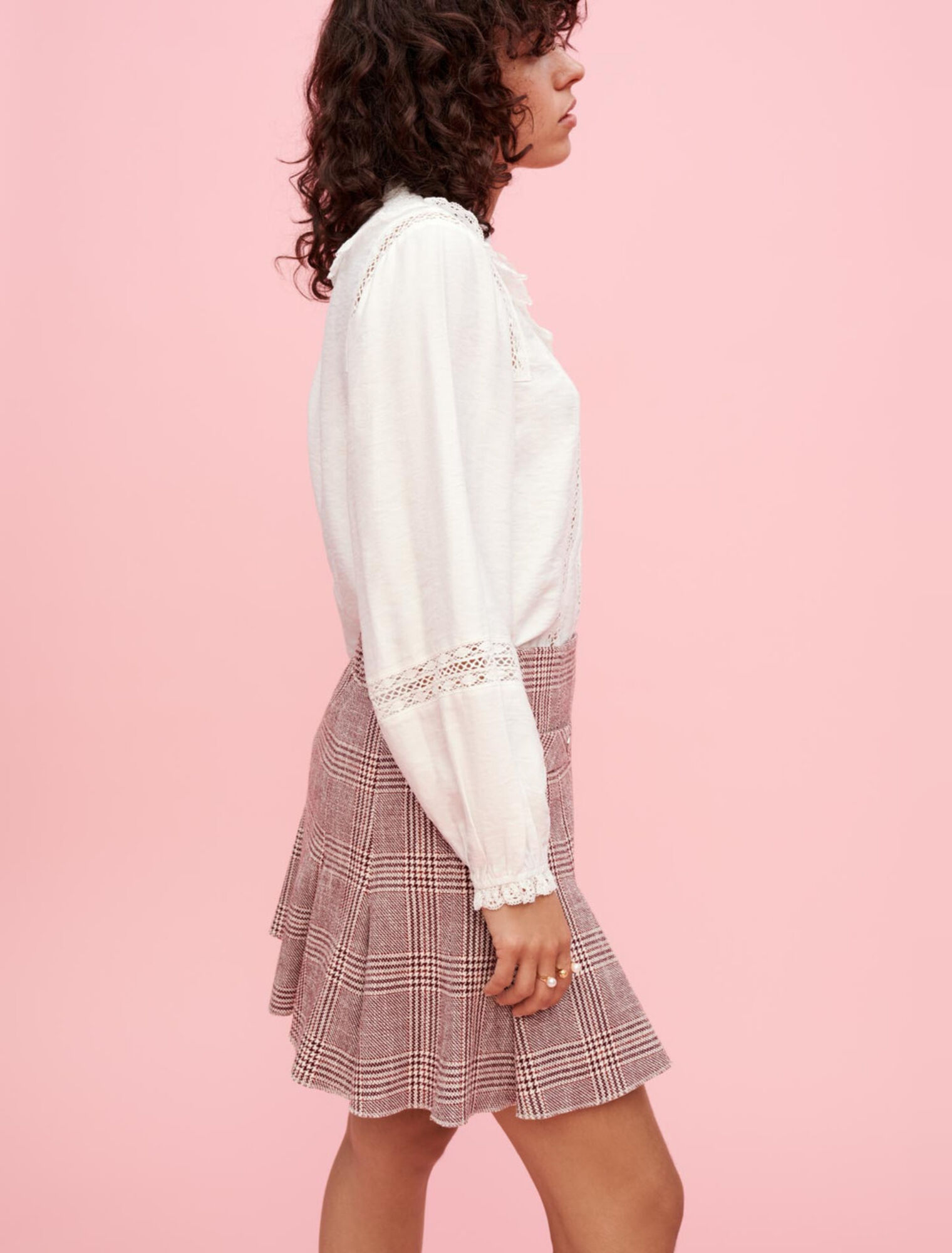 Camisa con bordados ingleses