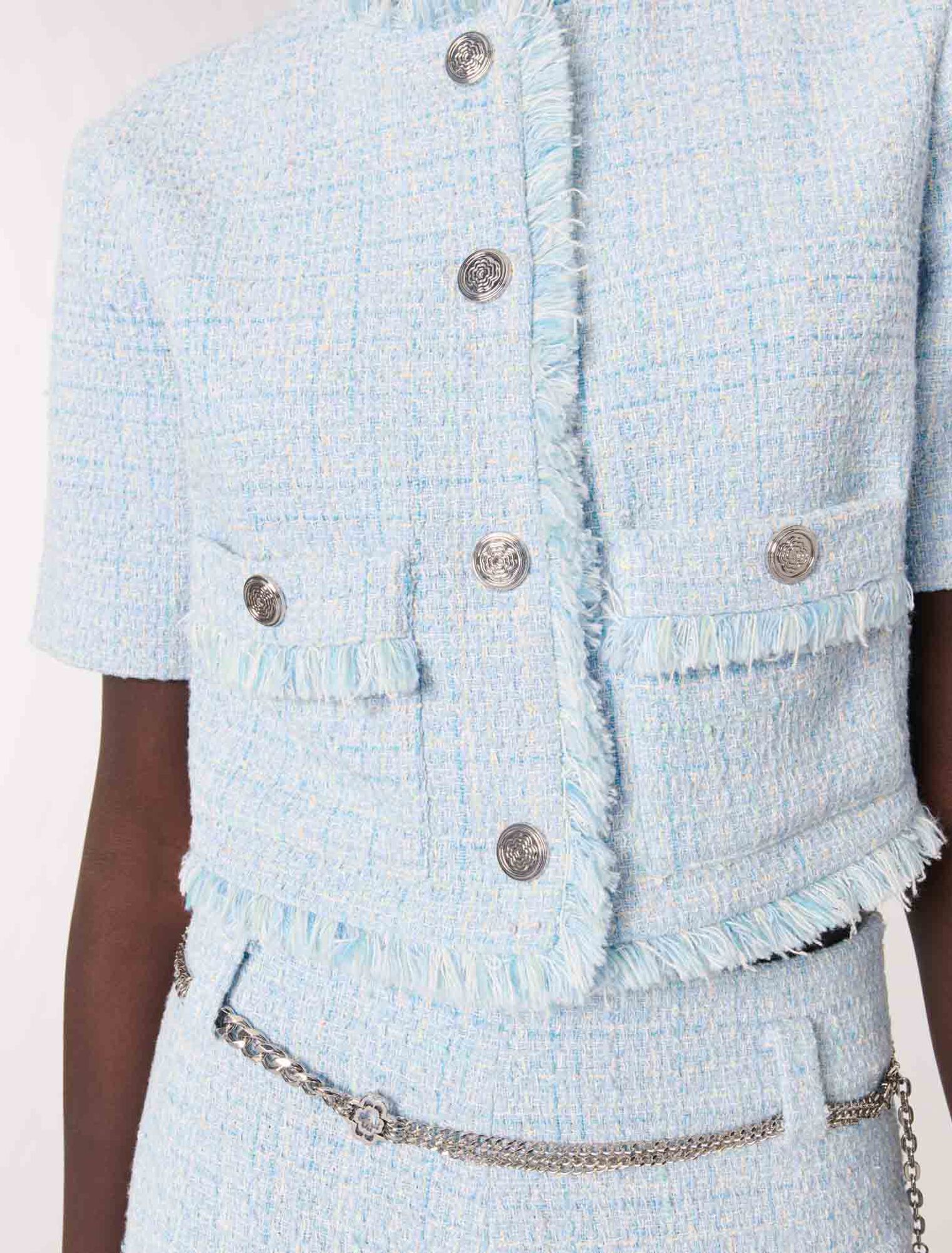 Chaqueta corta de tweed